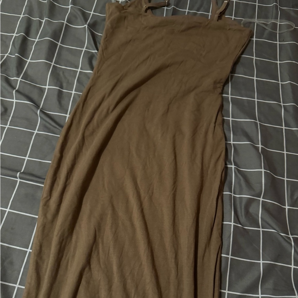 fashion nova brown dress